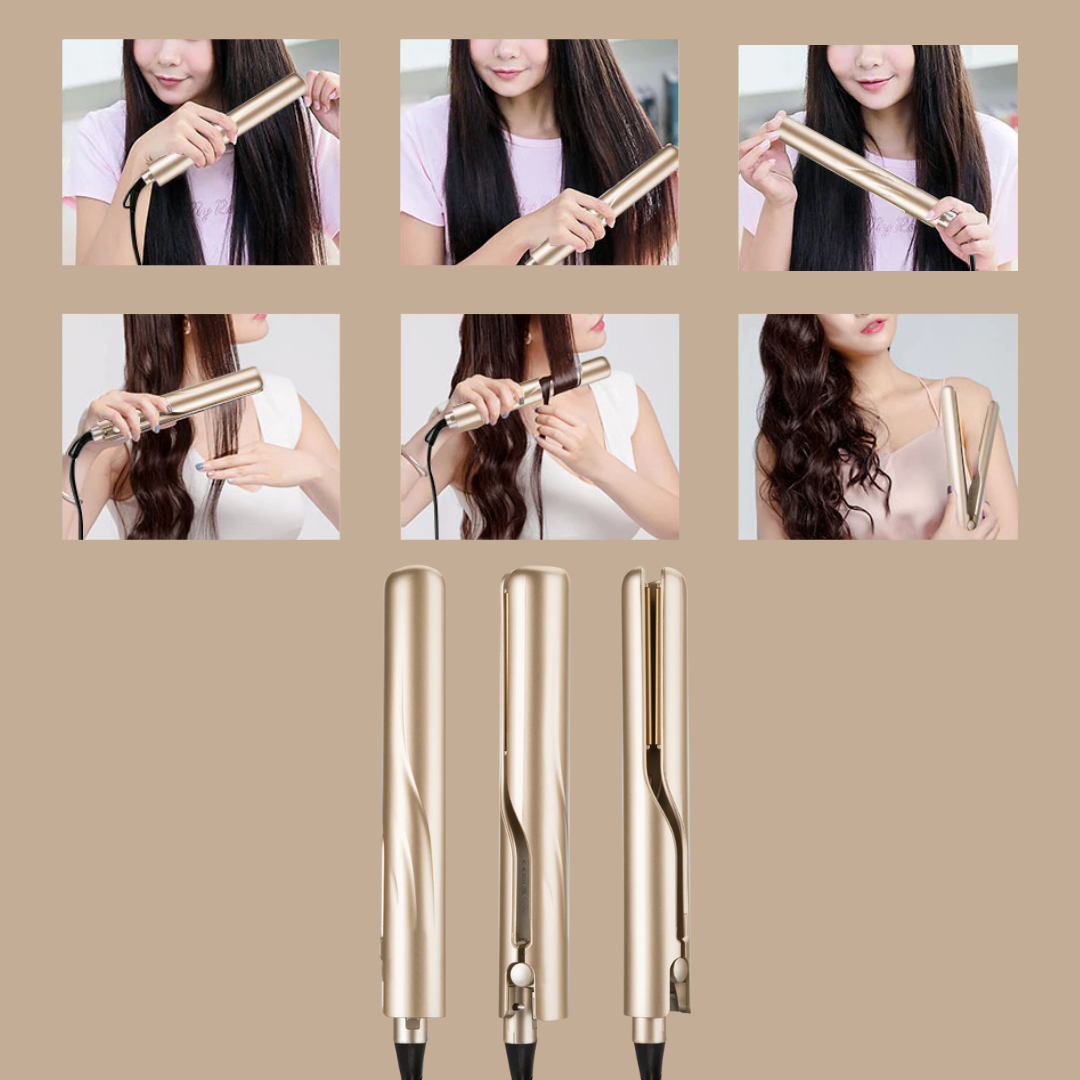 Women’s 2-in-1 Ceramic Hair Styler | Curl & Straighten Tool