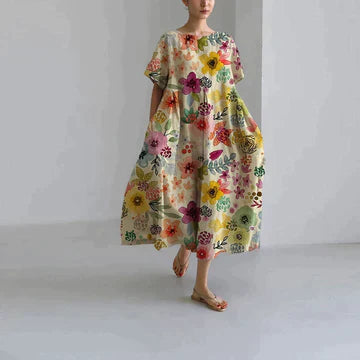 Women’s Loose Floral Dress | Relaxed Fit
