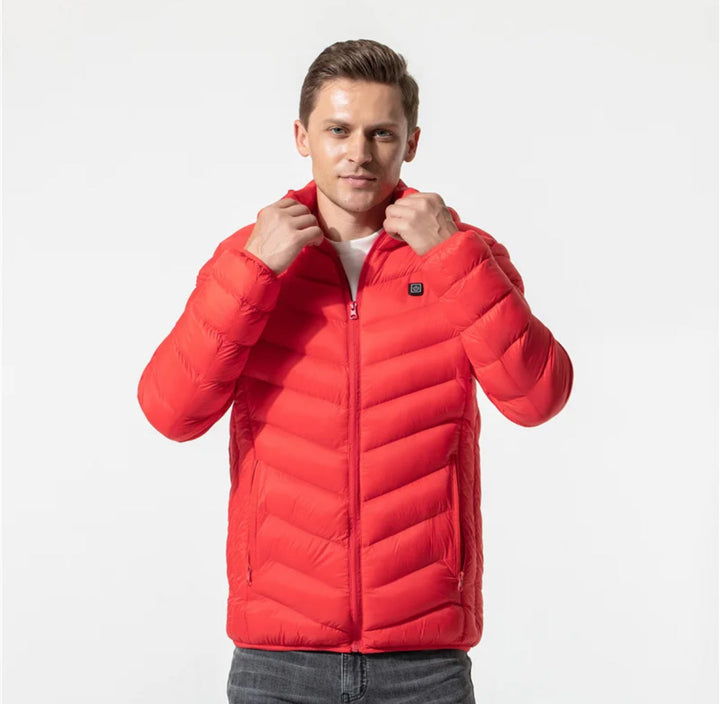 Heated Hooded Jacket | 3 Heat Levels, Thick & Washable