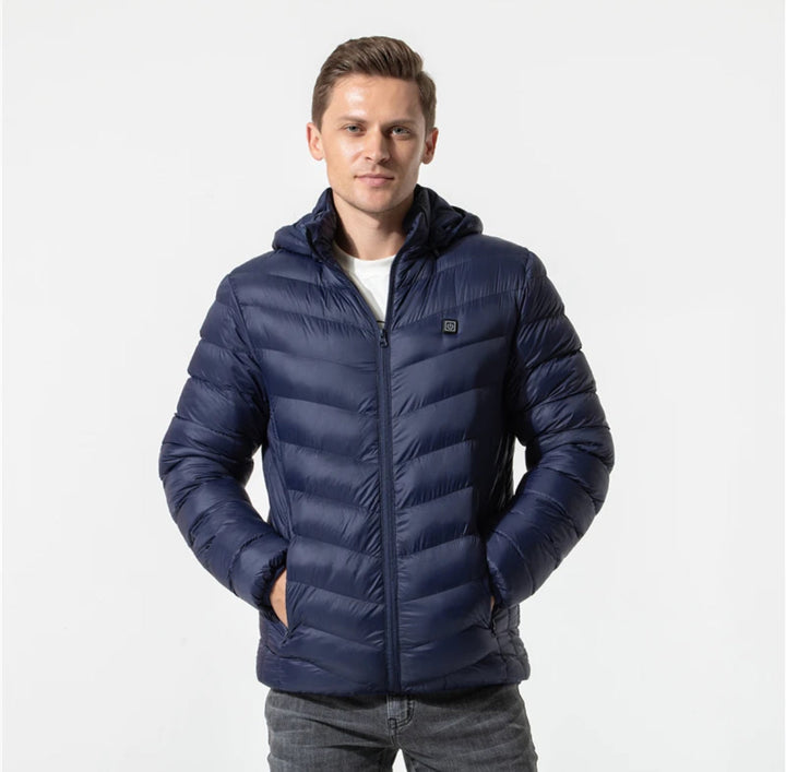 Heated Hooded Jacket | 3 Heat Levels, Thick & Washable