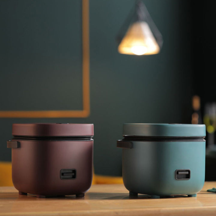 Compact 1.2L Rice Cooker with Steamer Basket