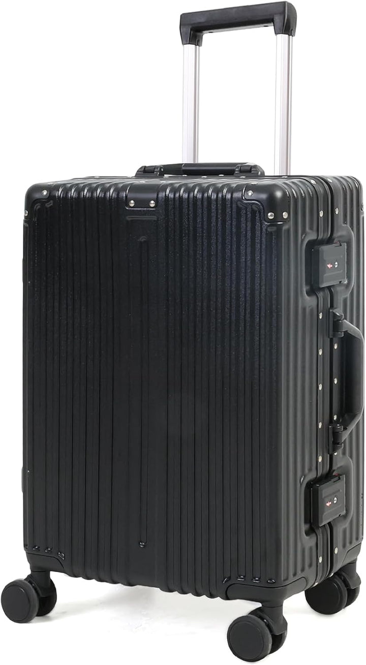 Durable Aluminum Carry-On Suitcase | TSA Lock & Quiet Wheels