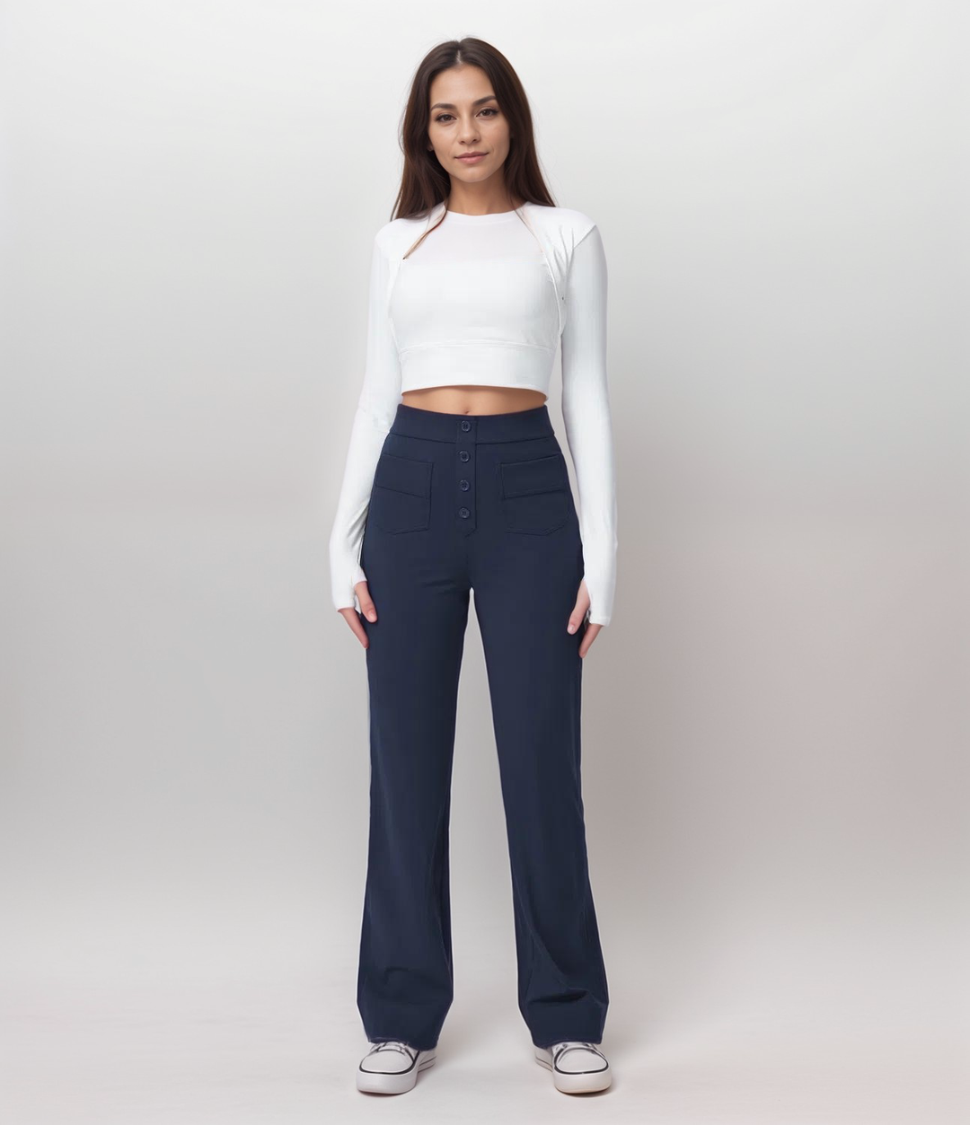 Trendy High-Waist Sculpt Pants for Women
