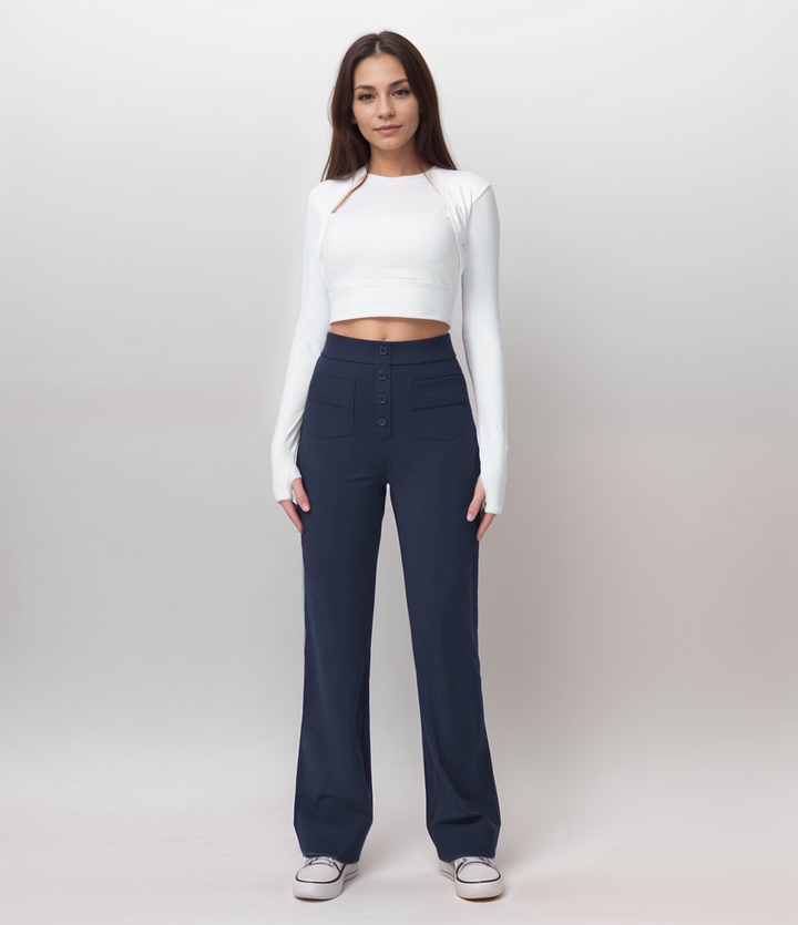 Trendy High-Waist Sculpt Pants for Women