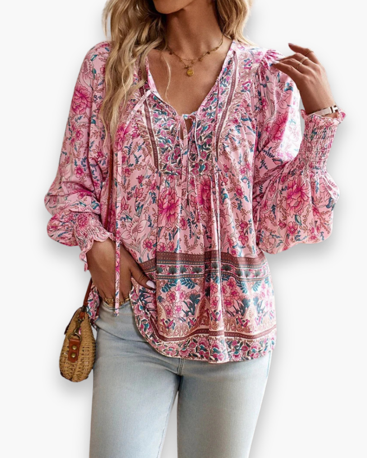 Calira | Women’s Airy Floral Summer Top