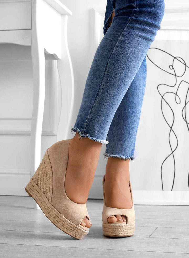 Azura | Women’s Suede Espadrille Wedge Sandals