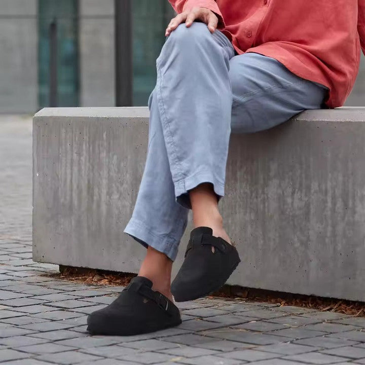 Comfortable Suede-look Clogs | Indoor/Outdoor Wear
