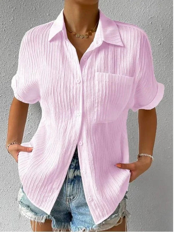 Renna | Women’s Relaxed Fit Short-Sleeve Button-Down Shirt