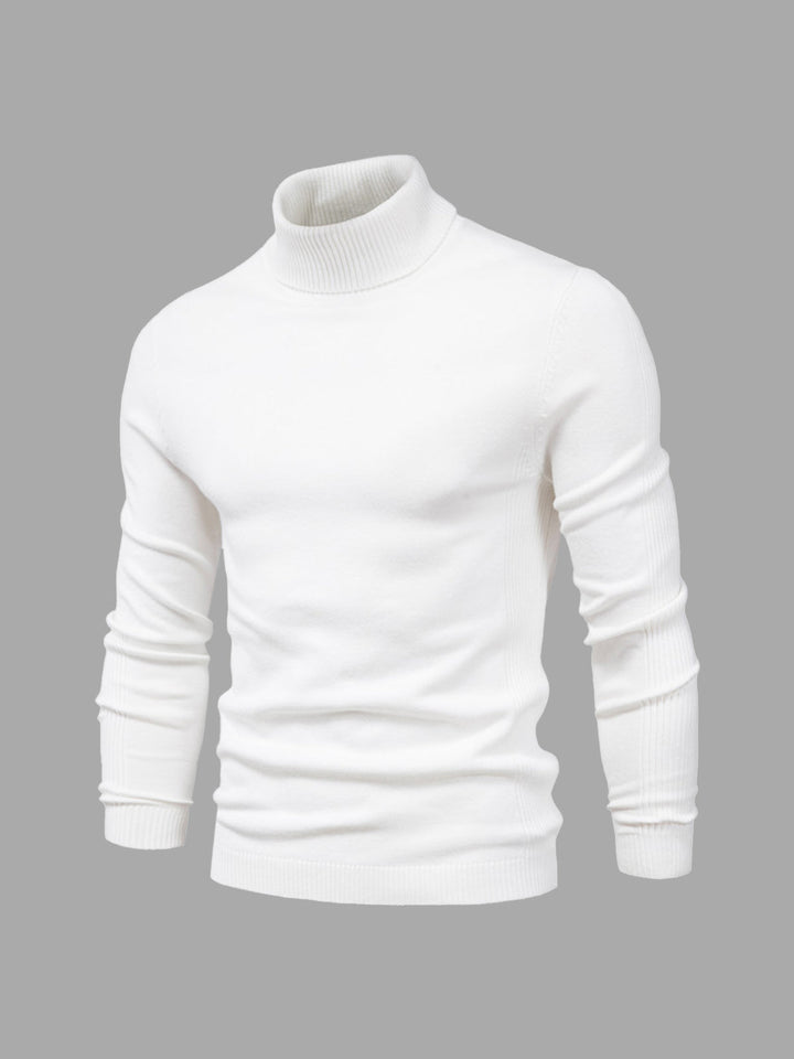 Men’s Soft Cotton Turtleneck Sweater