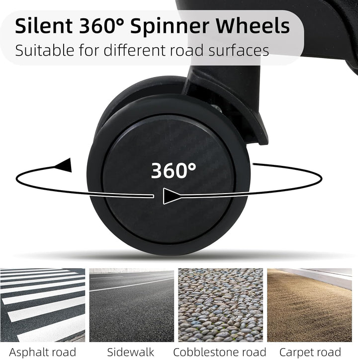 Durable Aluminum Carry-On Suitcase | TSA Lock & Quiet Wheels