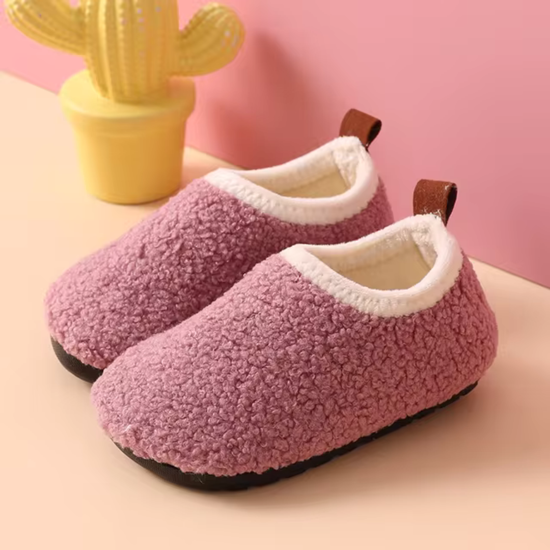 Warm, Lined Indoor Slippers for Toddlers & Small Children