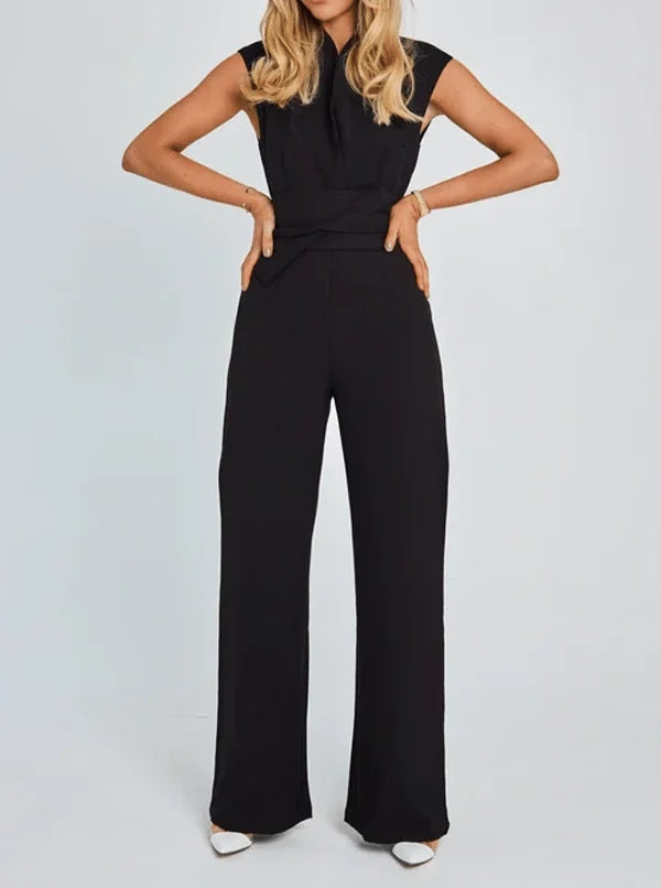 Vaela | Sleeveless Wide-Leg Jumpsuit -  Elegant Summer Outfit For Women