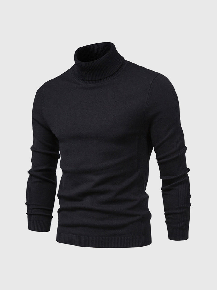 Men’s Soft Cotton Turtleneck Sweater