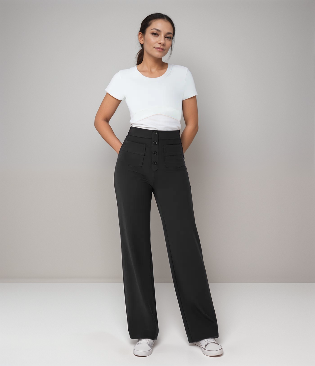 Trendy High-Waist Sculpt Pants for Women