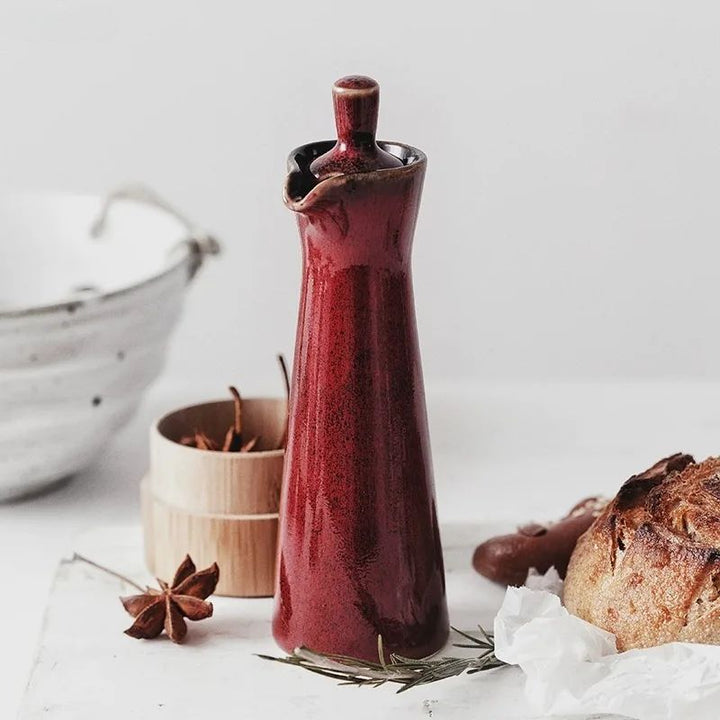 Klovik | Scandinavian Ceramic Oil Bottle – Drip-Free