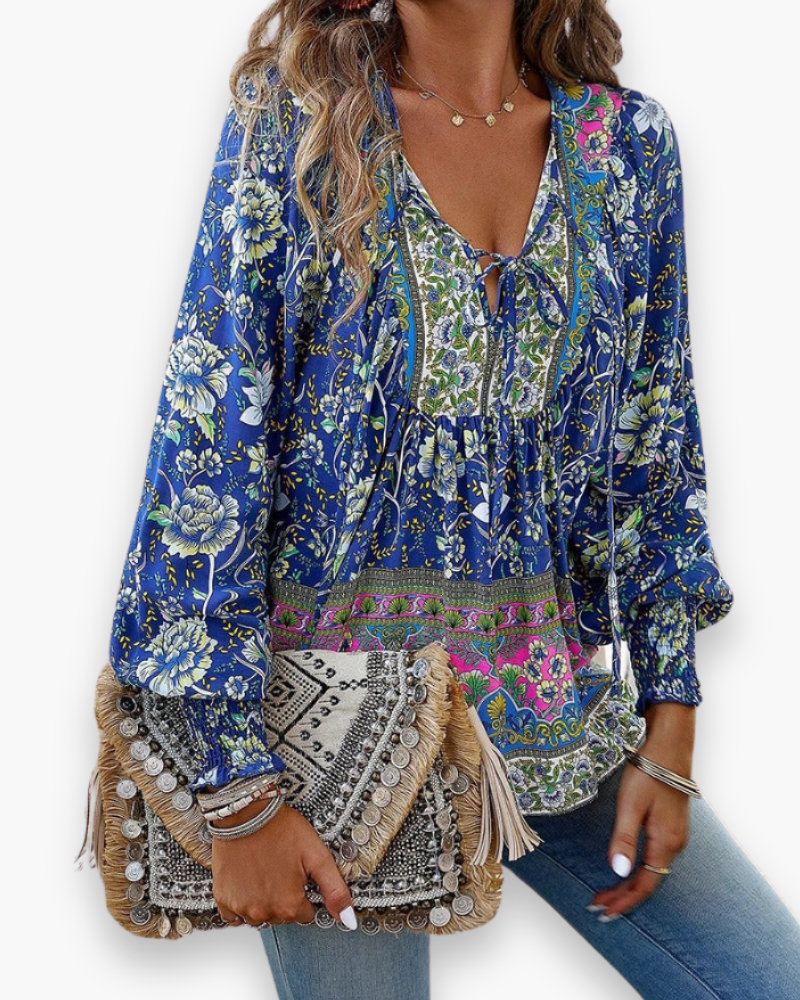 Calira | Women’s Airy Floral Summer Top