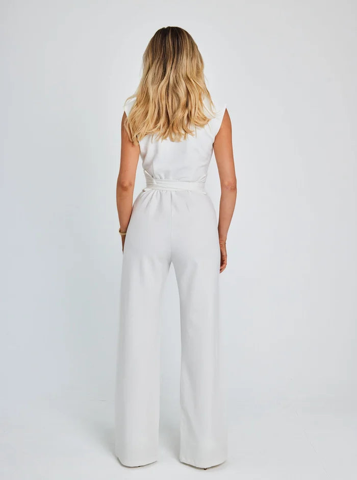 Vaela | Sleeveless Wide-Leg Jumpsuit -  Elegant Summer Outfit For Women
