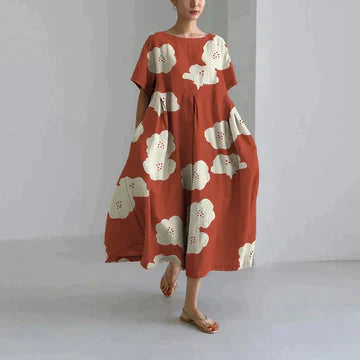 Women’s Loose Floral Dress | Relaxed Fit
