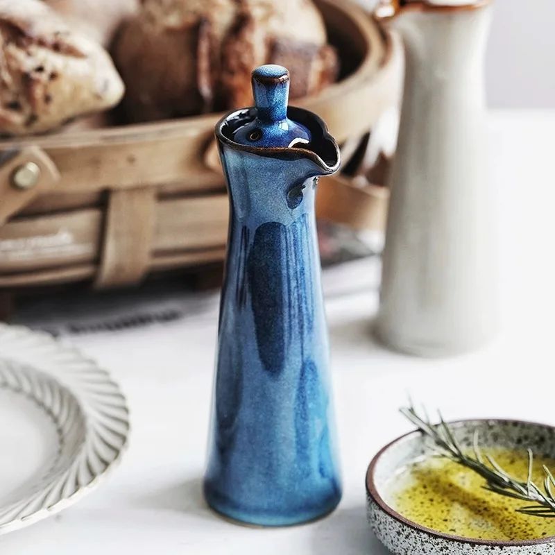 Klovik | Scandinavian Ceramic Oil Bottle – Drip-Free