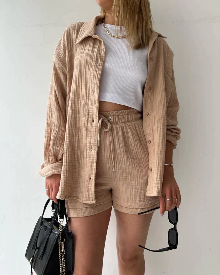 Laleh | Pleated Two-Piece Outfit for Women