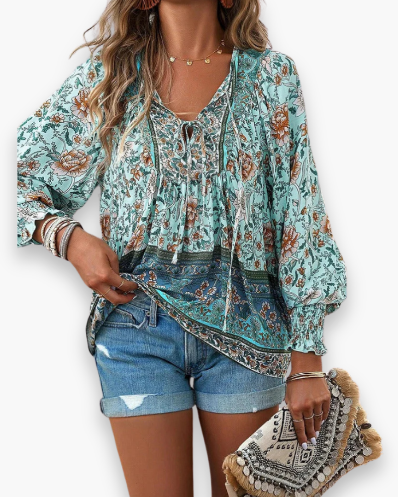 Calira | Women’s Airy Floral Summer Top