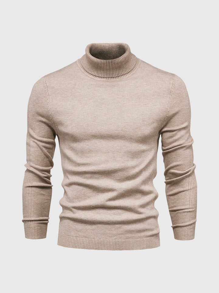 Men’s Soft Cotton Turtleneck Sweater