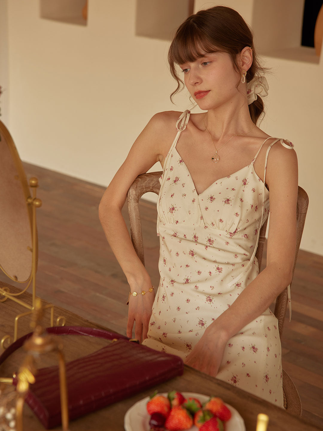 Fioriel | Floral Slip Maxi Dress