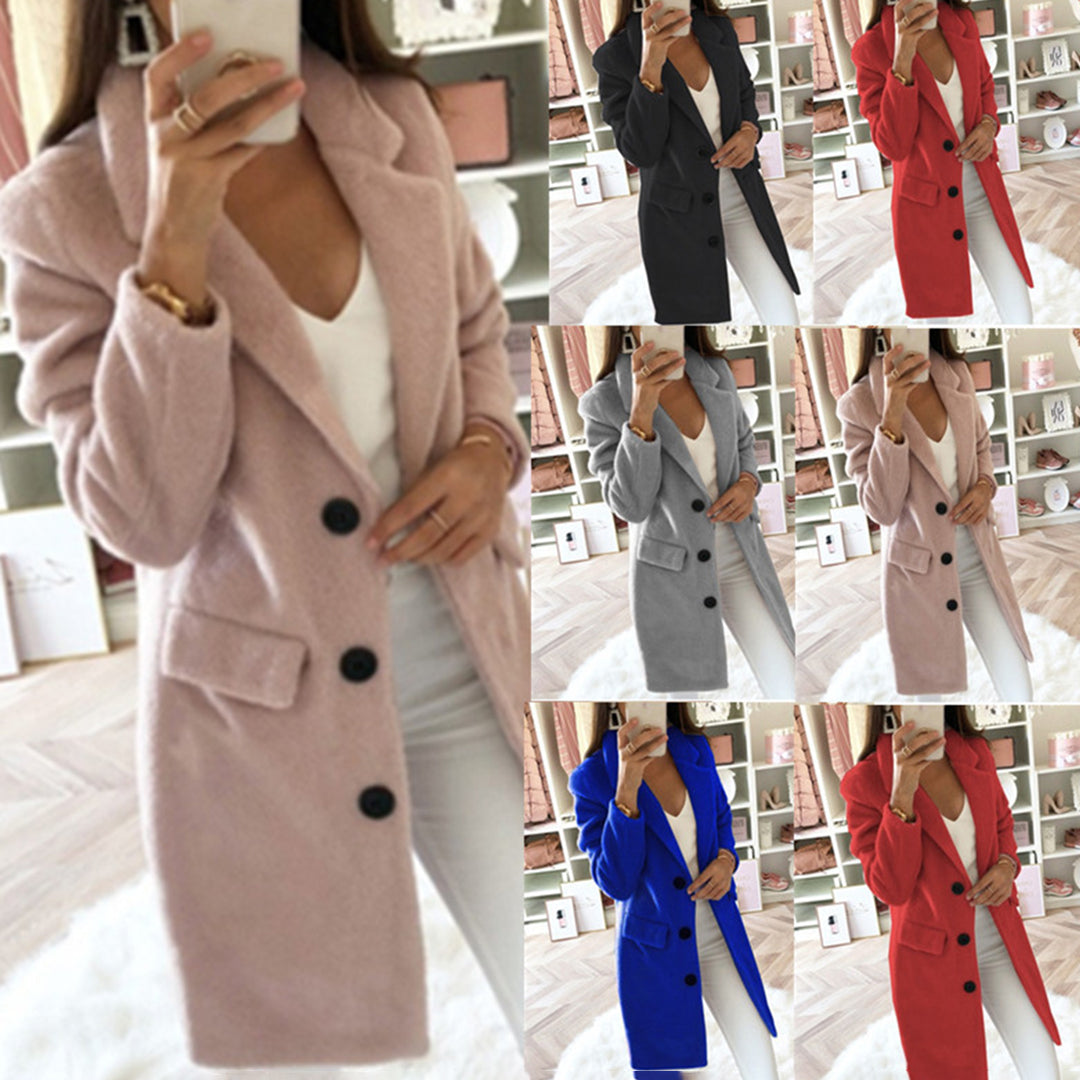 Luxe Coat | Timeless Style with Silk & Cashmere Feel for Women