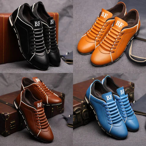 Stylish Men’s Low Sneakers in PU Leather