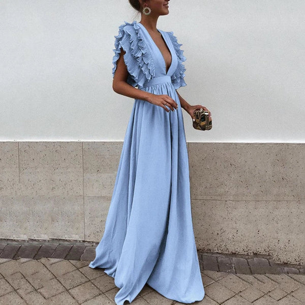 Ivyelle | Casual Summer Dress with Ruched Sleeves