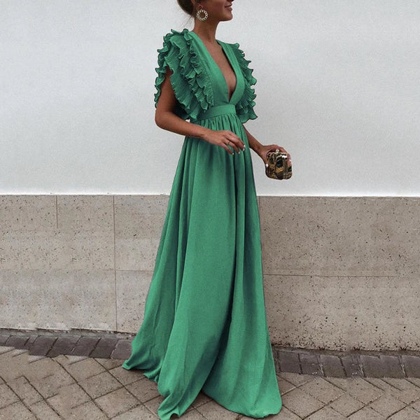 Ivyelle | Casual Summer Dress with Ruched Sleeves