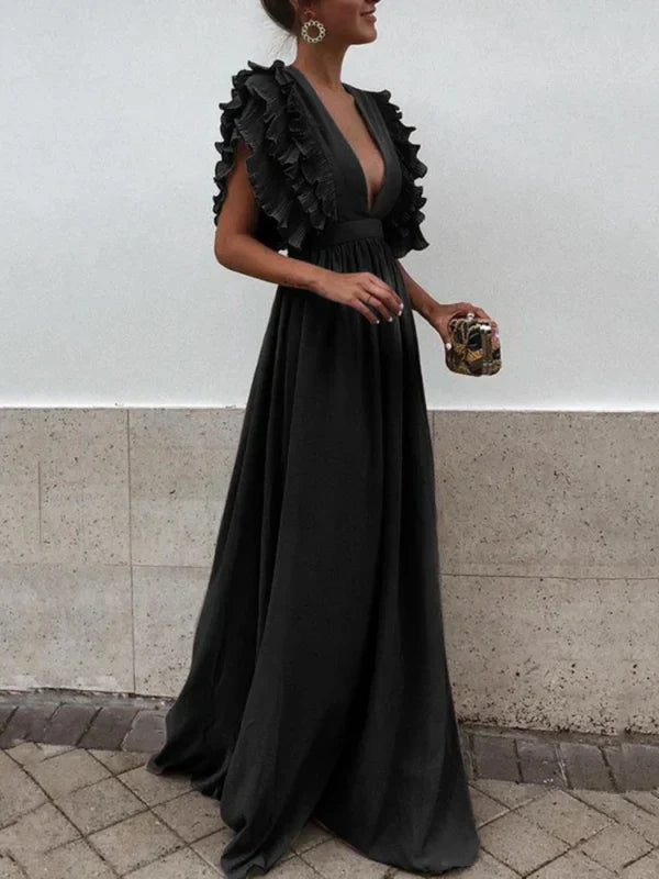 Ivyelle | Casual Summer Dress with Ruched Sleeves