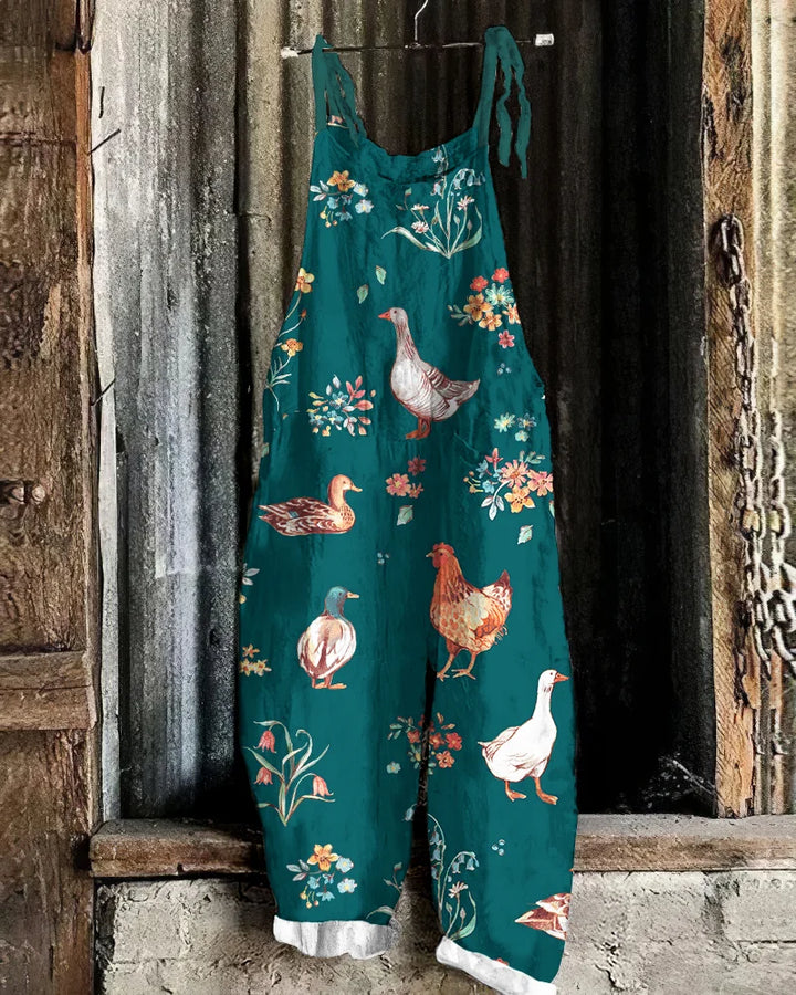 Flucky | Women’s Casual Cotton-Blend Jumpsuit