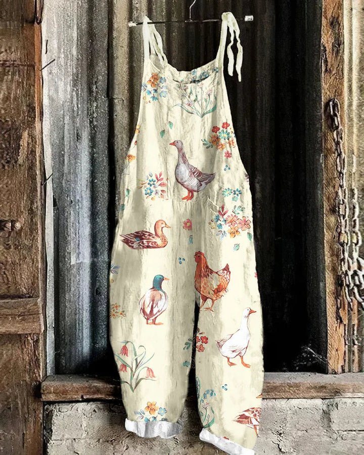 Flucky | Women’s Casual Cotton-Blend Jumpsuit
