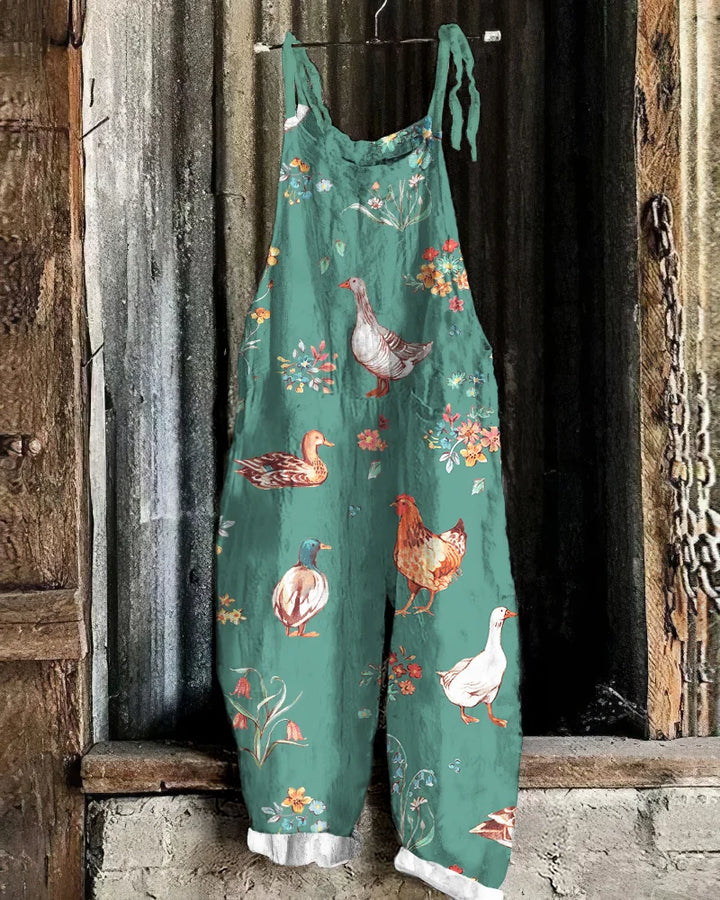 Flucky | Women’s Casual Cotton-Blend Jumpsuit