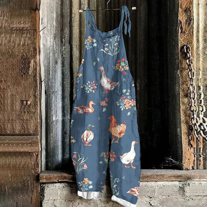 Flucky | Women’s Casual Cotton-Blend Jumpsuit