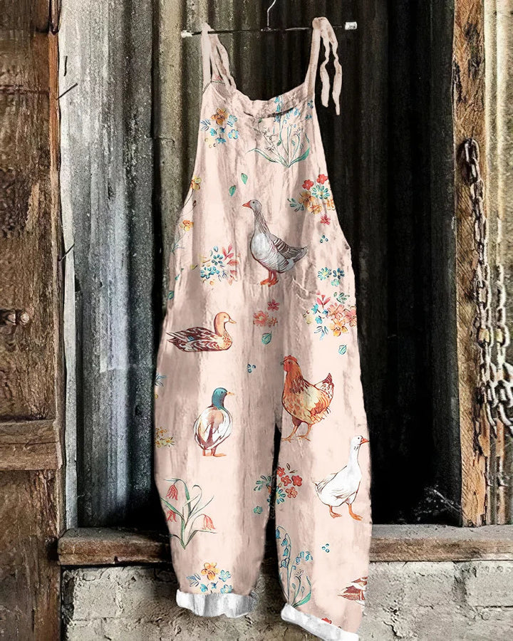 Flucky | Women’s Casual Cotton-Blend Jumpsuit