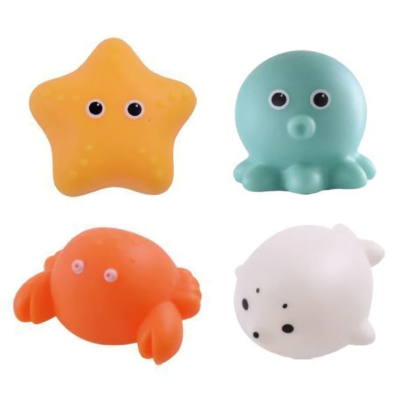 Glowing Friends Bath Toy Set