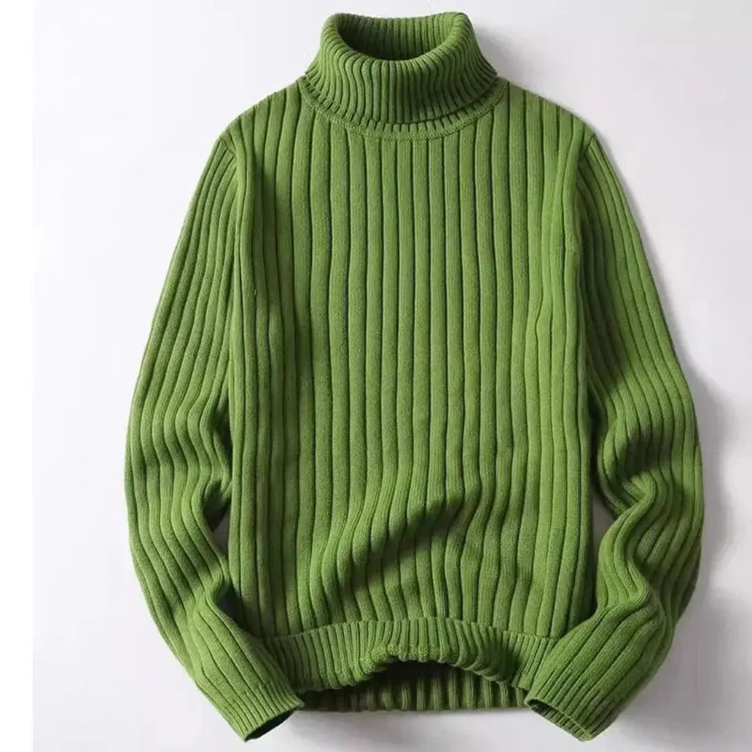 Men’s Ribbed Knit Sweater | Relaxed Fit