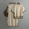 Paelis | Women’s 2‑Piece Outfit with V‑Neck Top & Wide-Leg Pants
