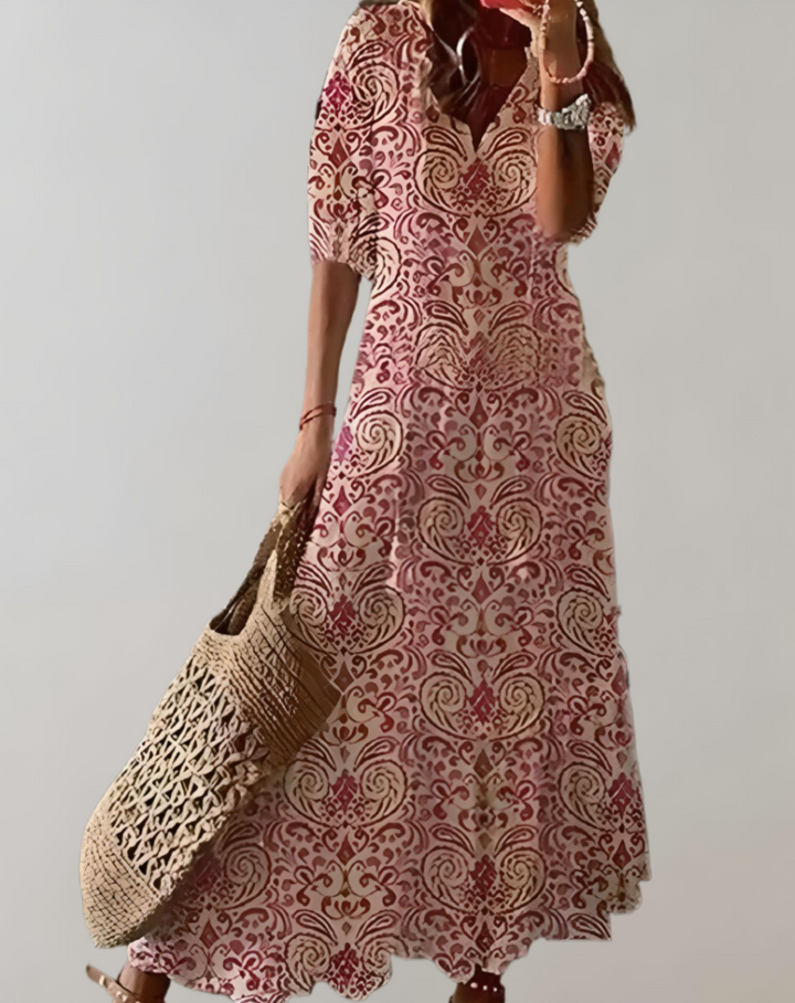 Iolanthe | Long Floral Print Dress for Women
