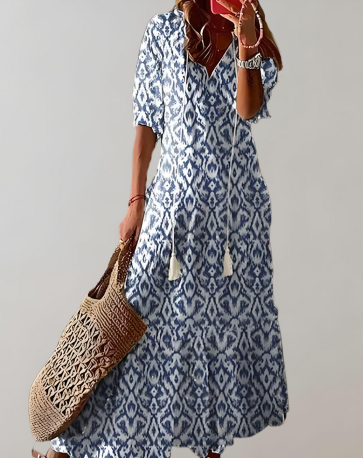 Iolanthe | Long Floral Print Dress for Women