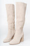Women’s Beige High‑Boots | Elegant Knee‑High Boots