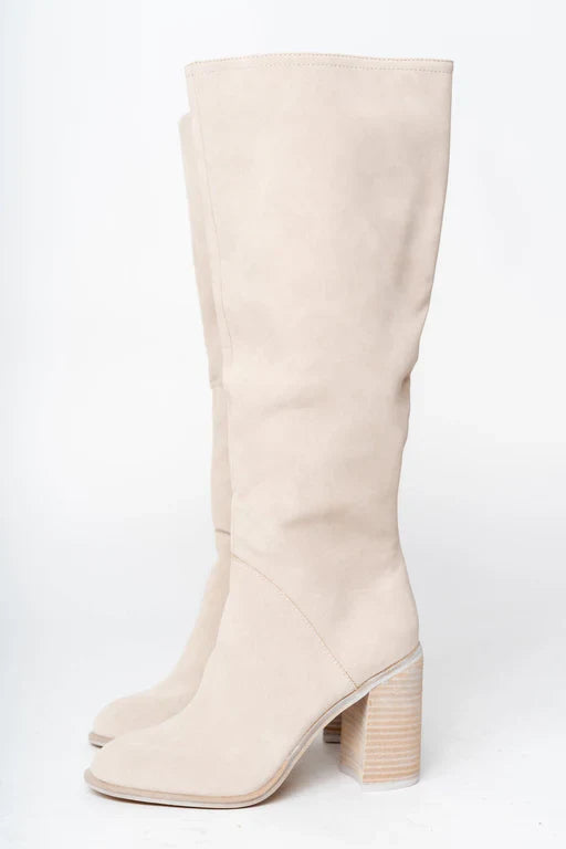 Women’s Beige High‑Boots | Elegant Knee‑High Boots