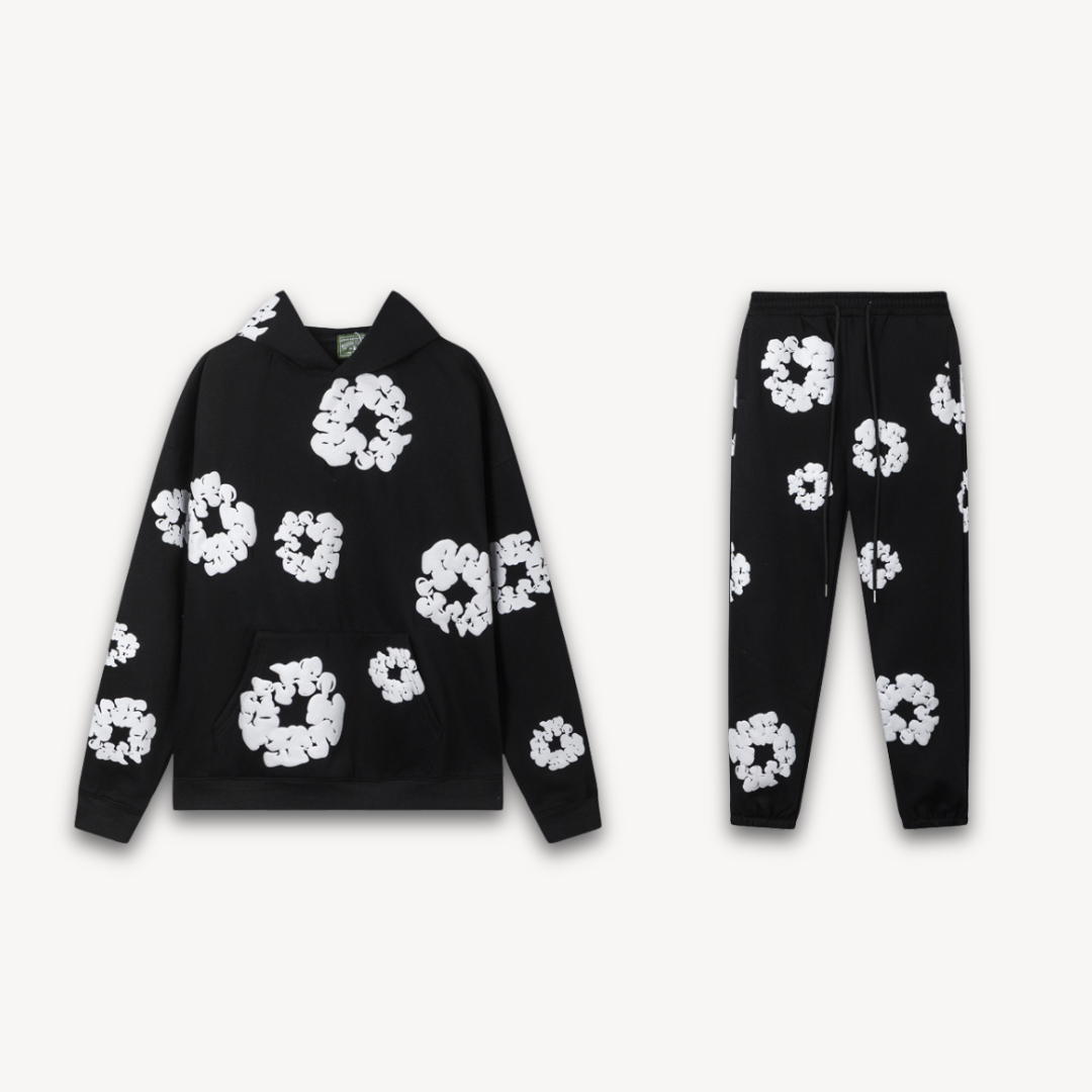 Unisex Cotton Wreath Hoodie & Jogger Set | Matching Set