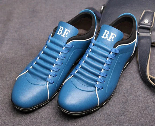 Stylish Men’s Low Sneakers in PU Leather