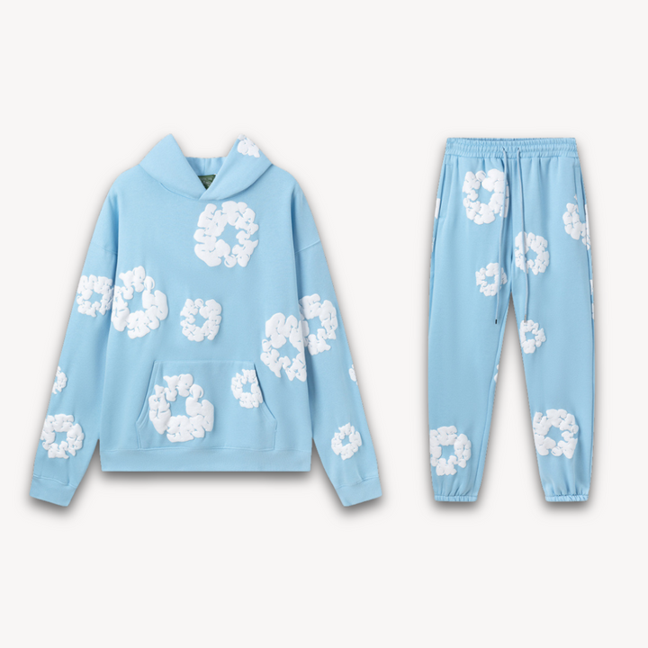 Unisex Cotton Wreath Hoodie & Jogger Set | Matching Set