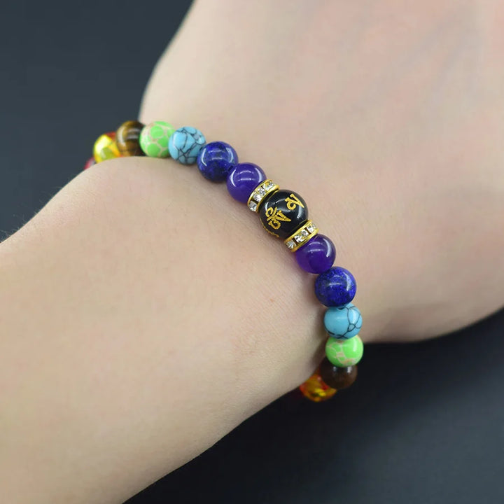 Chakra Healing Bracelet | Natural Crystal Beads