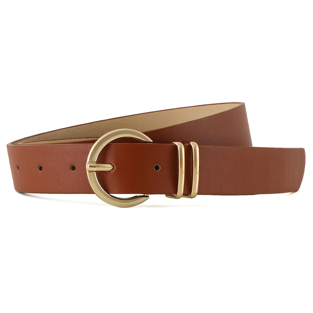Halen | Stylish Women’s Leather Belt with Gold Buckle