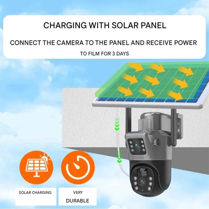 4K Solar Wireless Security Camera | Smart 360° Rotation